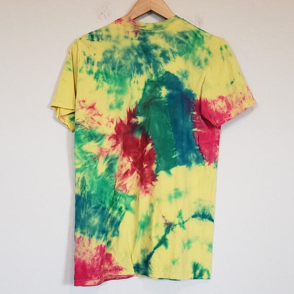 Gildan Soft Style Ring Spun Wilderness Explorer Tie Dye T-Shirt Unisex Medium - Picture 3 of 7